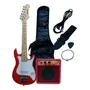 Guitarra Eléctrica Sunset Music ST33R Niños Rojo Maple