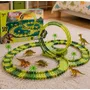 Juego de Pista de Carreras Dinosaurios 120 Piezas Verde