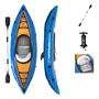 Kayak Inflable 1 Persona 3 Azul con Remo e Inflador
