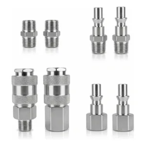 Kit Acoples Rápidos Maneko 8 Pcs Rosca 1/4 NPT