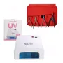 Kit Cabina UV 36W Teknikpro y Alicates Thuya Manicuría