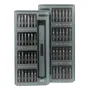 Kit Destornillador Eléctrico 49 en 1 USB con Luz LED Gris