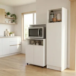 Alacena Vertical Cocina Everest 1.50m con Organizador Microondas