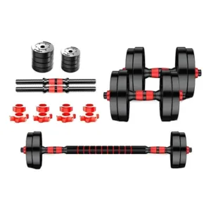 Kit Pesas Discos y Mancuernas 10 Kg Negro Fitness