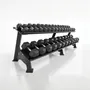 Mancuernas Hexagonales Engomadas 2.5 a 20 Kg Negro