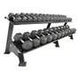 Mancuernas Hexagonales Engomadas 5-10 Kg Black Gymfit