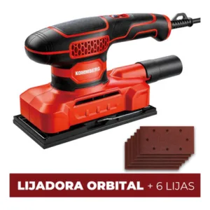 Lijadora Orbital Kommberg 250W 12,000 RPM con 6 Hojas