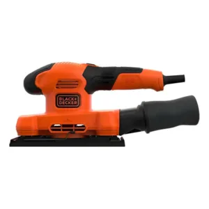 Lijadora Orbital Black + Decker Bew220 150W Bolsa Negra Naranja