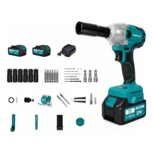 Llave de Impacto Inalámbrica 21V 450Nm Azul Petróleo
