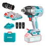 Llave de Impacto Brushless 20V 400Nm Turquesa 2 Baterías