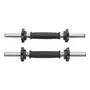 Mancuernas Cromadas Kit Pesas Disco Rosca Negro ABS