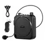 Micrófono Amplificador Gadnic Recargable 1200mAh FM Negro