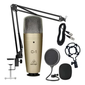 Micrófono Condenser Behringer C1 con Brazo y Antipop