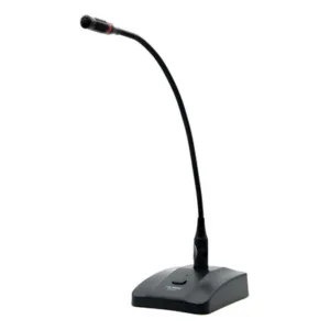 Micrófono Podio Ross Cuello de Ganso Flexible XLR Negro