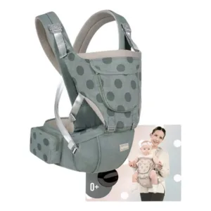 Mochila Porta Bebé Ergonomica Canguro 3 En 1 Verde