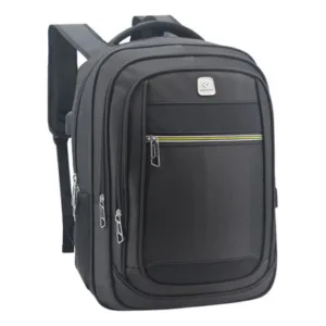 Mochila Ejecutiva Unicross 62.3785 Con USB Negra Reforzada