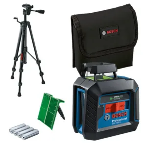 Nivel Láser Verde 360 Bosch GLL2-20 con Pilas y Trípode