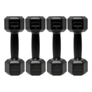 Mancuernas Recubiertas Negras X4 1kg cada una