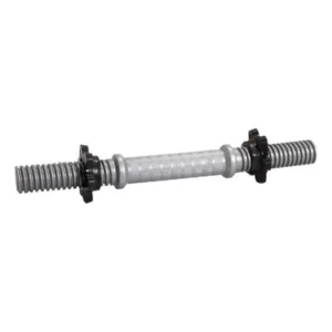 Mancuernas PVC Gym Importadas Tope a Rosca Gris Oscuro
