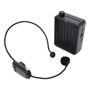 Parlante Amplificador Voz Portátil Microfono Inalámbrico Negro