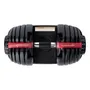 Mancuerna Ajustable 24 Kg Gym Base Automática Negro Rojo