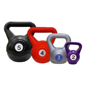 Pesa Rusa Kettlebell PVC Rellenas 2-5 Kg Color Mixto