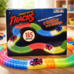 Pista Luminoso Magnific Tracks 165 Piezas para Niños