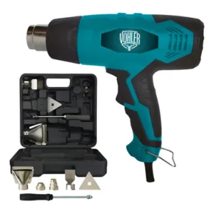 Pistola de Calor Vöhler Vhpc2000 2000W Azul Petróleo con Accesorios