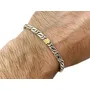 Pulsera Hombre Juliana Plata Oro 5mm 21cm