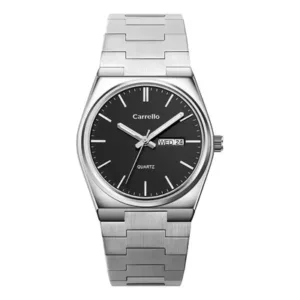 Reloj Análogo Carrello 88 Acero Inoxidable 40mm Negro