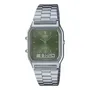 Reloj Casio AQ-230A-3A Análogo Digital Plateado Verde Musgo