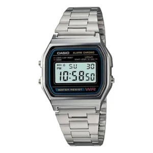 Reloj Casio A-158WA Vintage Autoajustable Silver Malla
