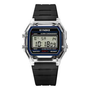 Reloj Digital Deportivo Synoke Resistente al Agua Blanco