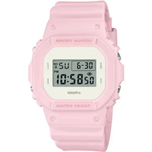 Reloj Deportivo Wickpro WP04 Rosa Sumergible 100m