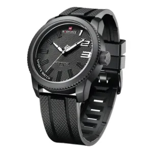 Reloj Naviforce NF9202T Cuarzo Hombre Silicona Negra Waterproof