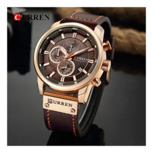 Reloj Hombre Curren 8291 Marrón Dorado