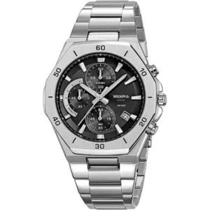 Reloj Wickpro Continental Acero Inoxidable Cronógrafo Zafiro