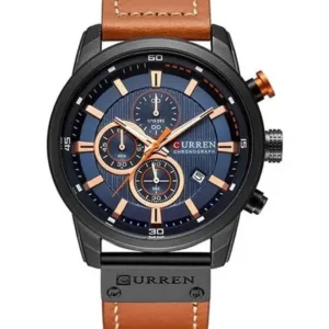 Reloj Deportivo Curren 8291 Cronógrafo Marrón Negro Azul