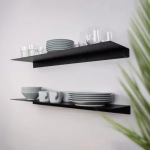 Repisa Estante Industrial Metal Negro para Cocina y Baño