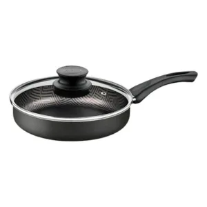 Sartén Antiadherente Tramontina Paris 24 cm con Tapa de Vidrio