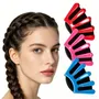Set 3 Piezas Pinza Sujetador Pelo Blue Red Pink
