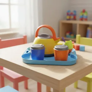 Set de Mate Duravit Amarillo 6 Piezas Para Niños 3+ Años