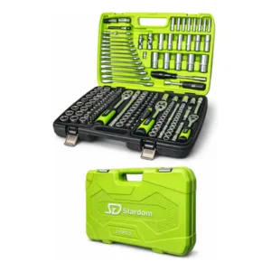 Set de Tubos y Herramientas 216 Piezas Vanadium Verde Lima