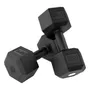 Mancuernas Pesas PVC Mrgym Premium 5 Kg Set X2 Negros