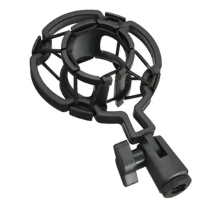 Soporte Antivibración Shock Mount Negro para Micrófono Condenser