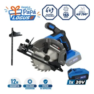 Sierra Circular Inalámbrica Logus 20V Brushless 165mm 5000rpm
