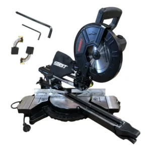 Sierra Ingletadora Telescópica 255mm 2200W Guía Láser PLG