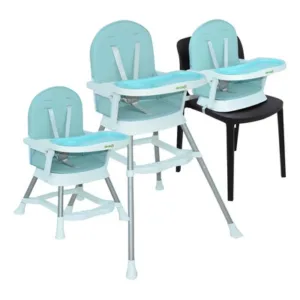 Silla Comer Bebe Avanti Lyra 3 en 1 Booster Celeste