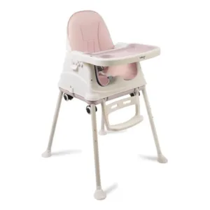 Silla Comer Bebé Feltre 3 en 1 Plegable Rosa
