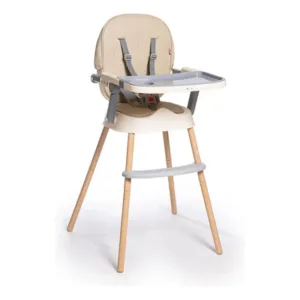 Silla de Comer Booster 665 Love Tapizada Beige 3 en 1